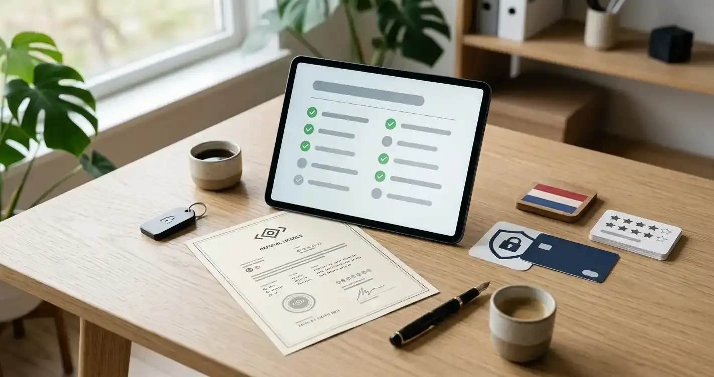 Neutrale checklist voor een casinobetrouwbaarheidstoets met licentie, voorwaarden, betalingen en reviews